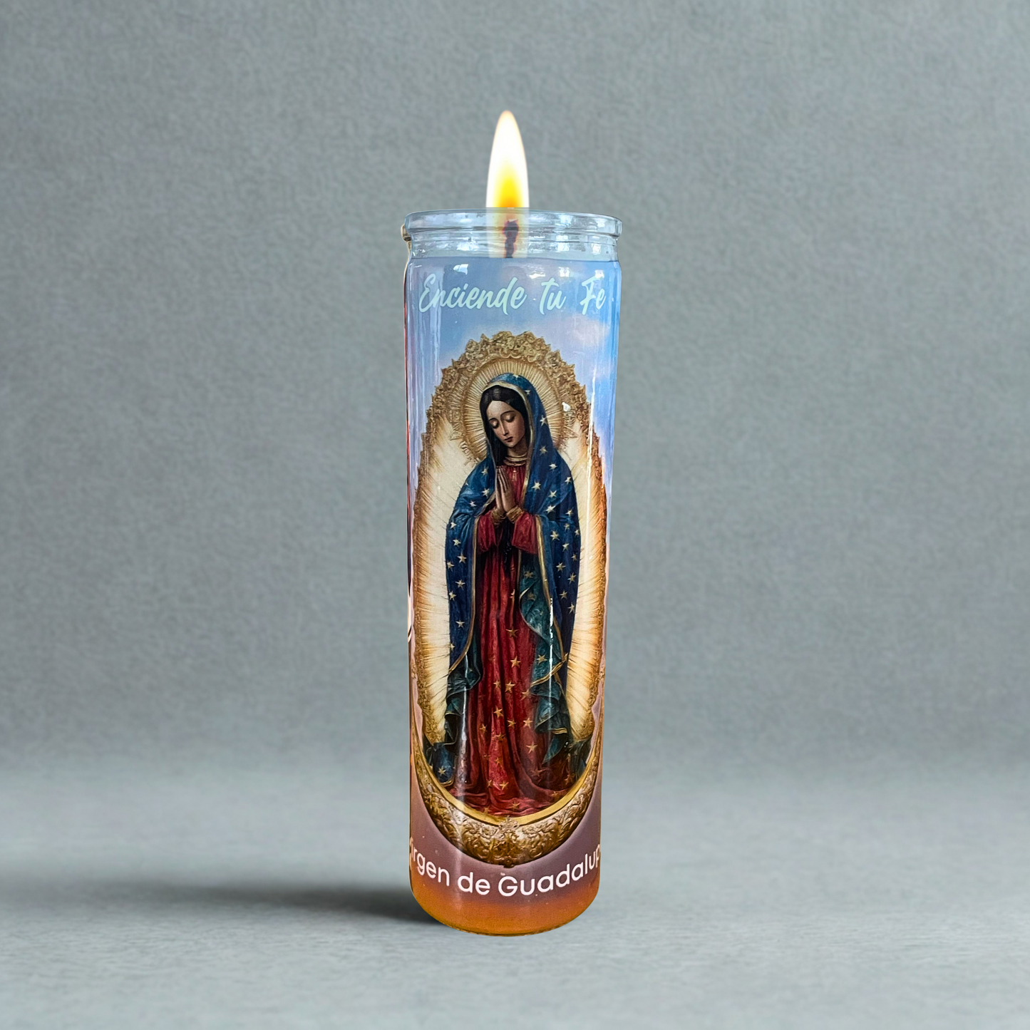 Caja Veladora Vaso 100 Virgen 12 pz VELADORA SAN JUAN