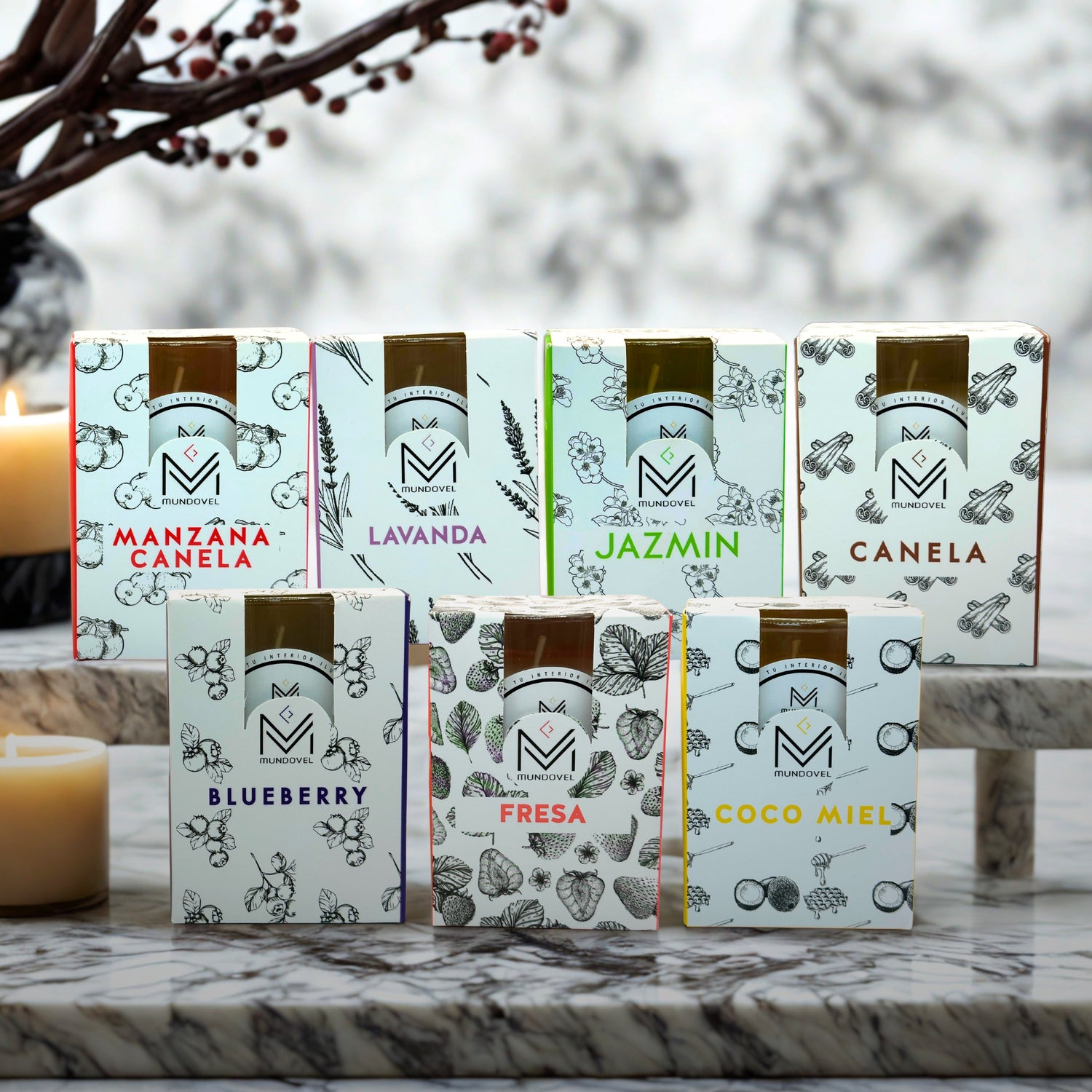 Veladoras Aromáticas Mundovel