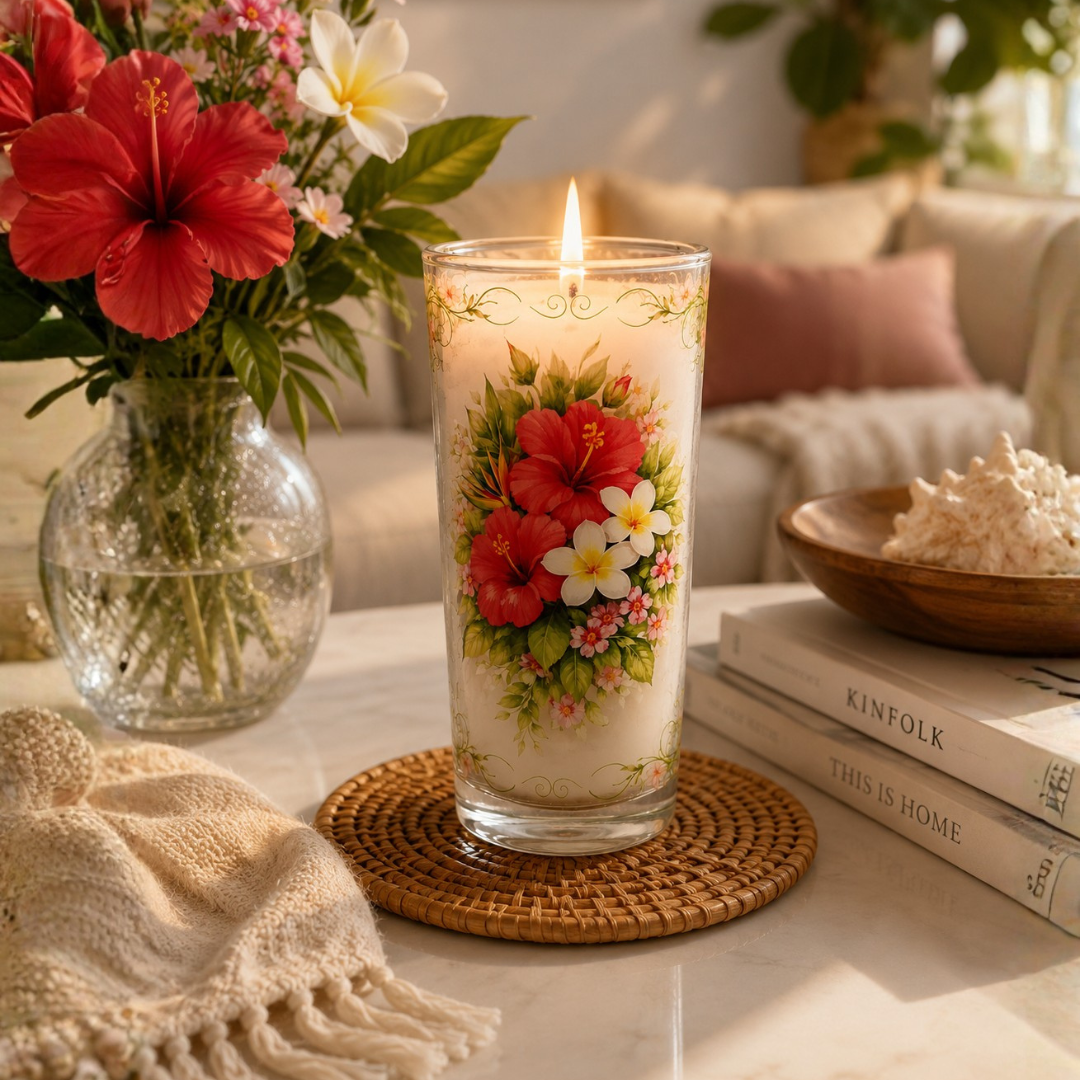 Veladora vaso cubero decorado (Nueva Imagen)