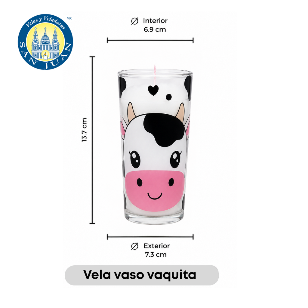 Veladora vaso cubero decorado (Nueva Imagen)