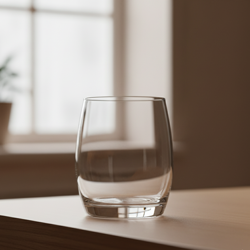 Vaso Muelita Curvo Mediano | Caja con 12 Piezas | Ideal para Velas, Bebidas y Decoración Elegante