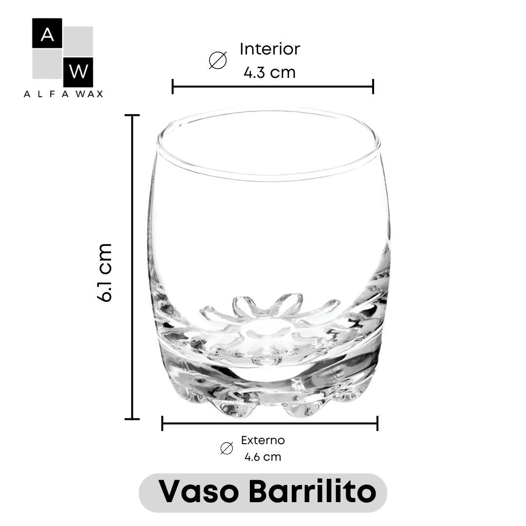 Vaso muelita vacio | caja con 12 piezas