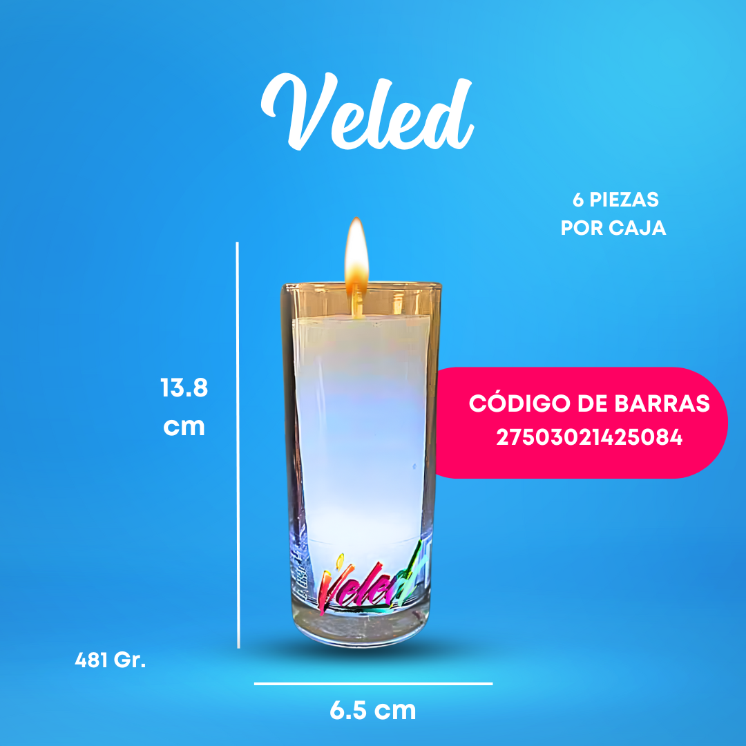 Veled 20 pzas | Veladora San Juan