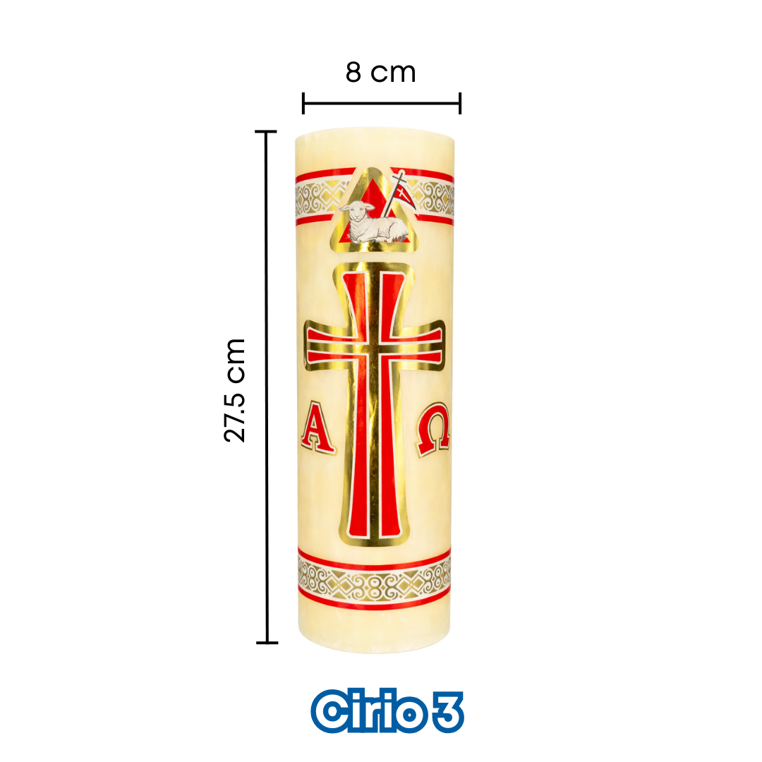 Cirio Pascual No. 3 (Caja con 6 PZAS)