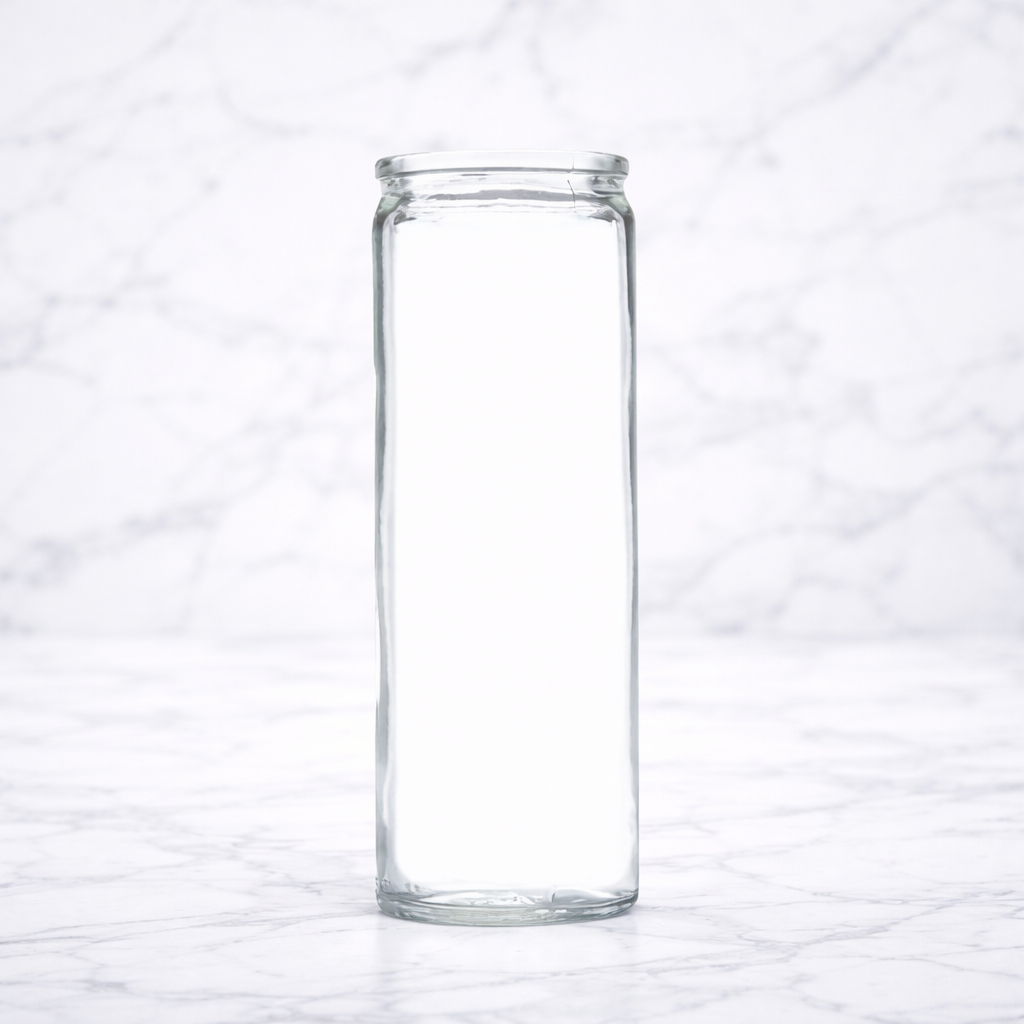 Vaso Vidrio 100 495ml para Velas | Envase Transparente Resistente | Caja 20 Piezas