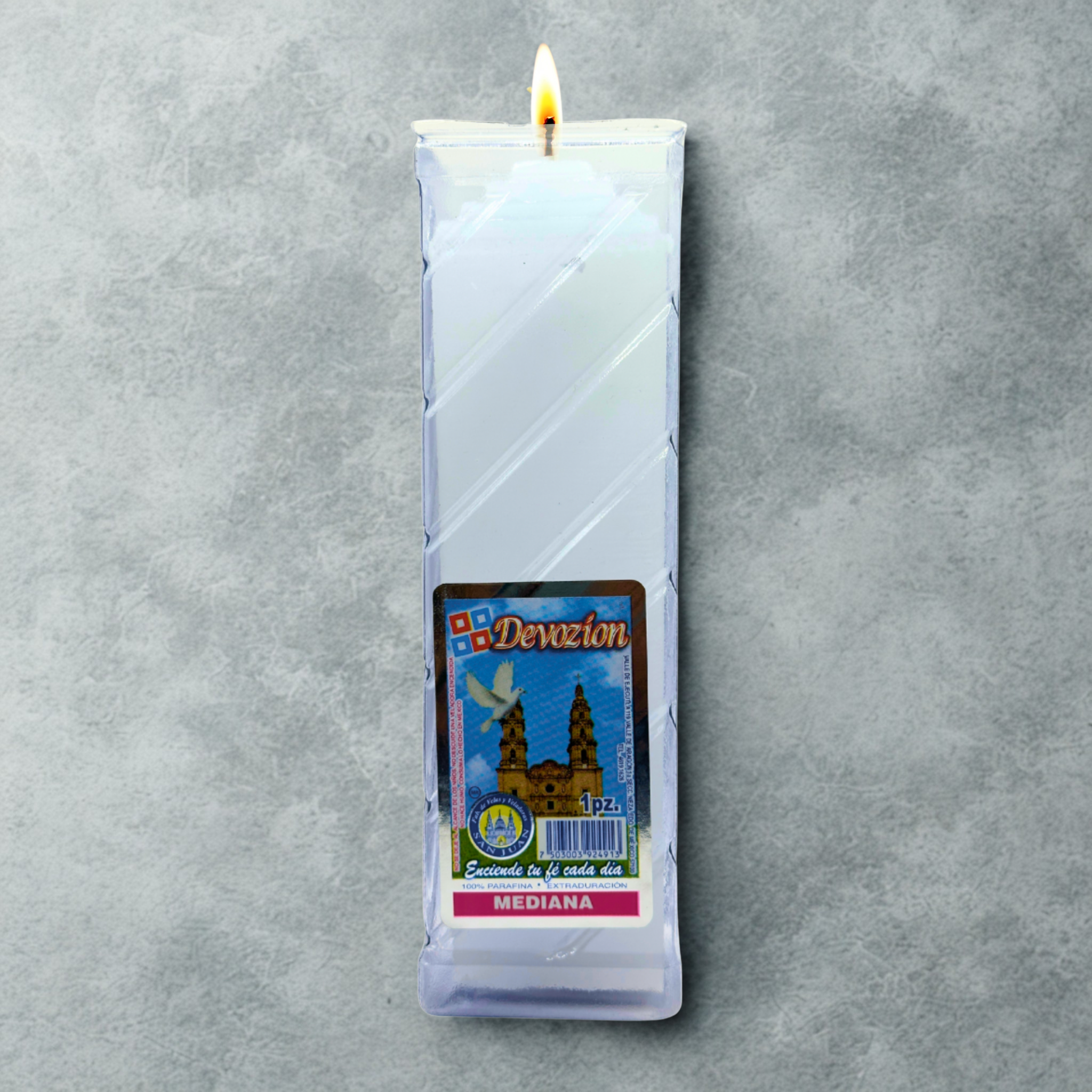 Caja Veladora Ecológica Devozion Mediana 12 pz VELADORAS SAN JUAN