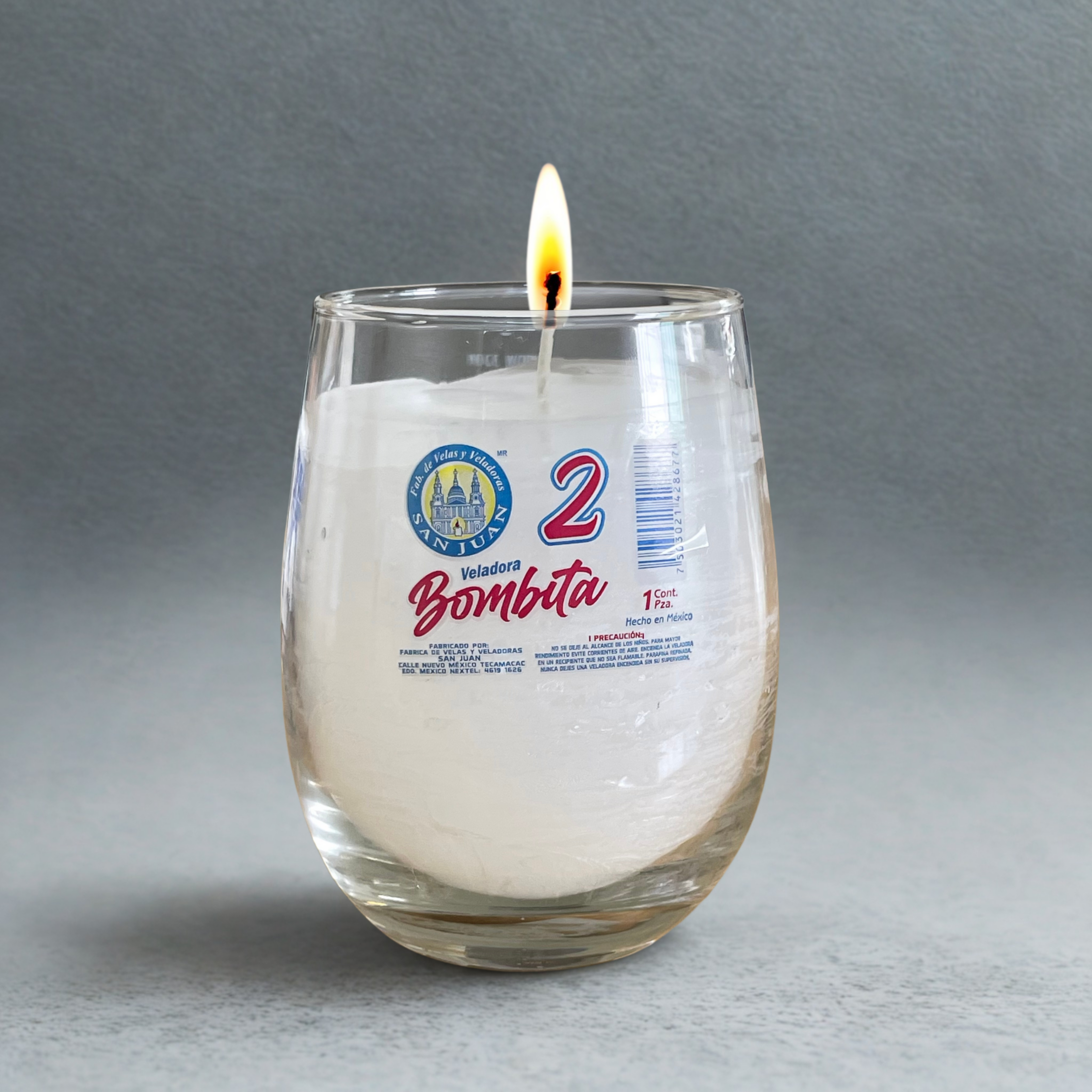 Caja Veladora Bombita 2 con 12pz VELADORAS SAN JUAN