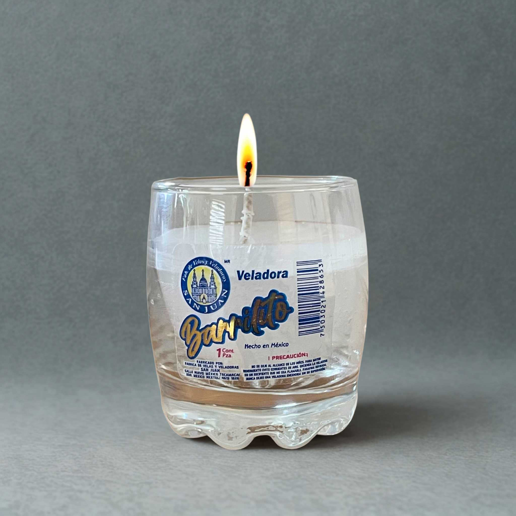 Caja Veladora Barrilito 12 pz VELADORA SAN JUAN