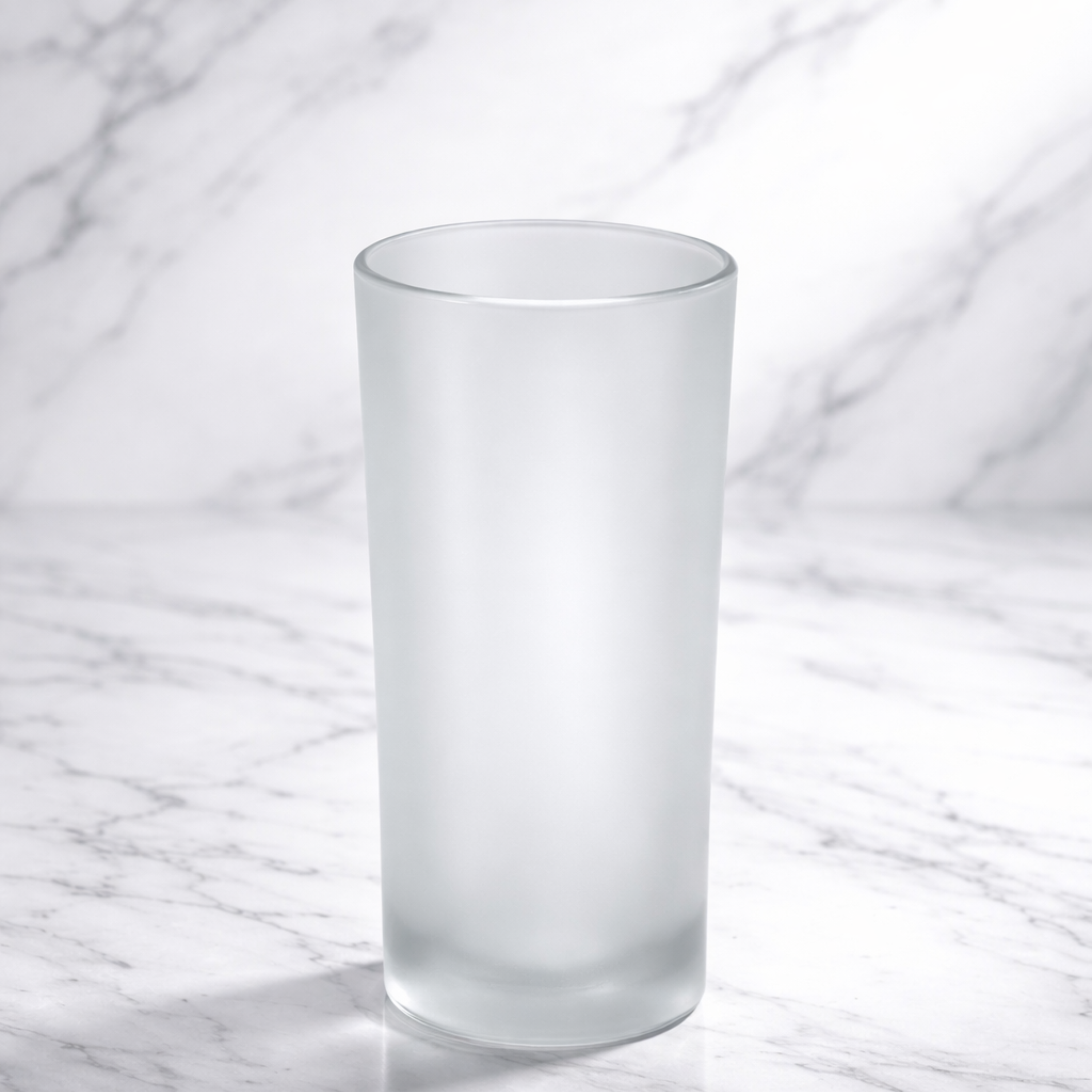 Vaso Satinado de Vidrio | Caja con 20 Piezas | Ideal para Velas, Decoración y Bebidas Premium
