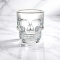 Vaso Calavera de Vidrio | Caja con 12 Piezas | Ideal para Velas, Shots y Decoración Temática