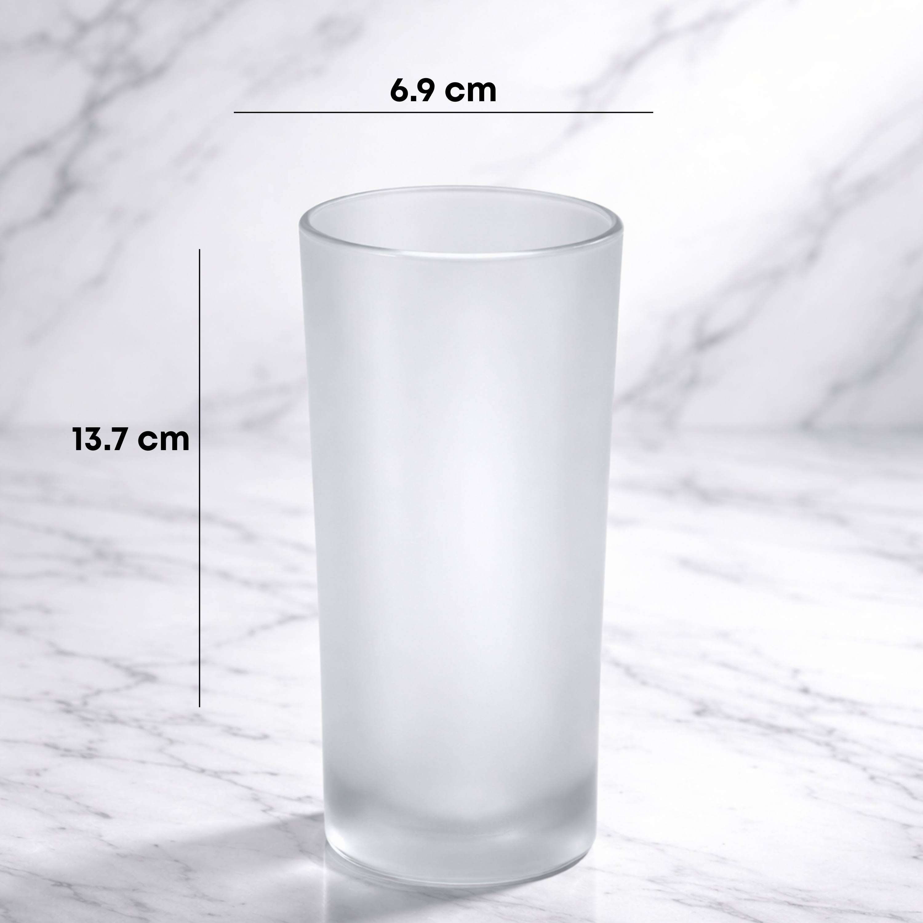 Vaso Satinado de Vidrio | Caja con 20 Piezas | Ideal para Velas, Decoración y Bebidas Premium