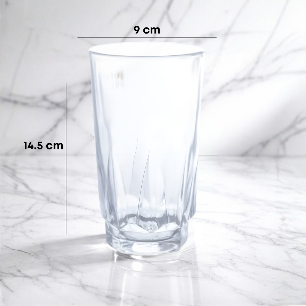 Vaso Colosal de Vidrio | Caja con 20 Piezas | Ideal para Velas, Bebidas y Decoración Premium