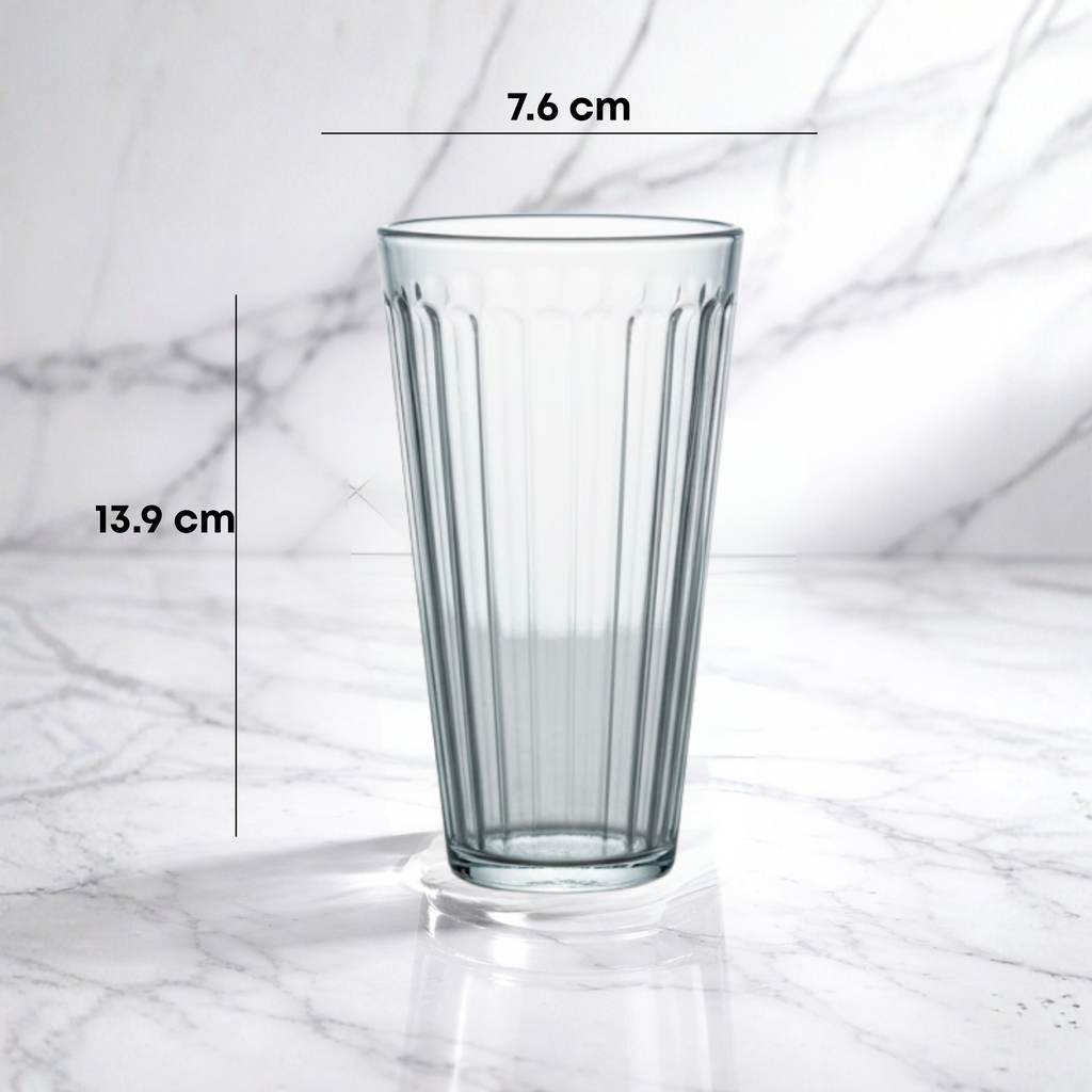 Vaso Limonero CRISA de Vidrio | Caja con 20 Piezas | Ideal para Bebidas, Velas y Más