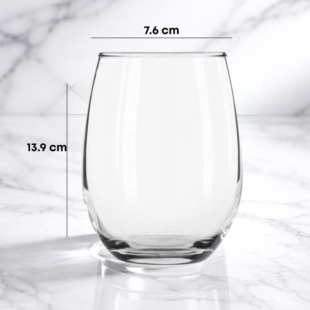 Vaso Curvo Grande de Vidrio | Caja con 12 Piezas | Ideal para Velas, Bebidas y Decoración Elegante