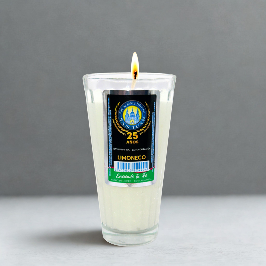 Caja Veladora Limoneco 20 pz VELADORAS SAN JUAN