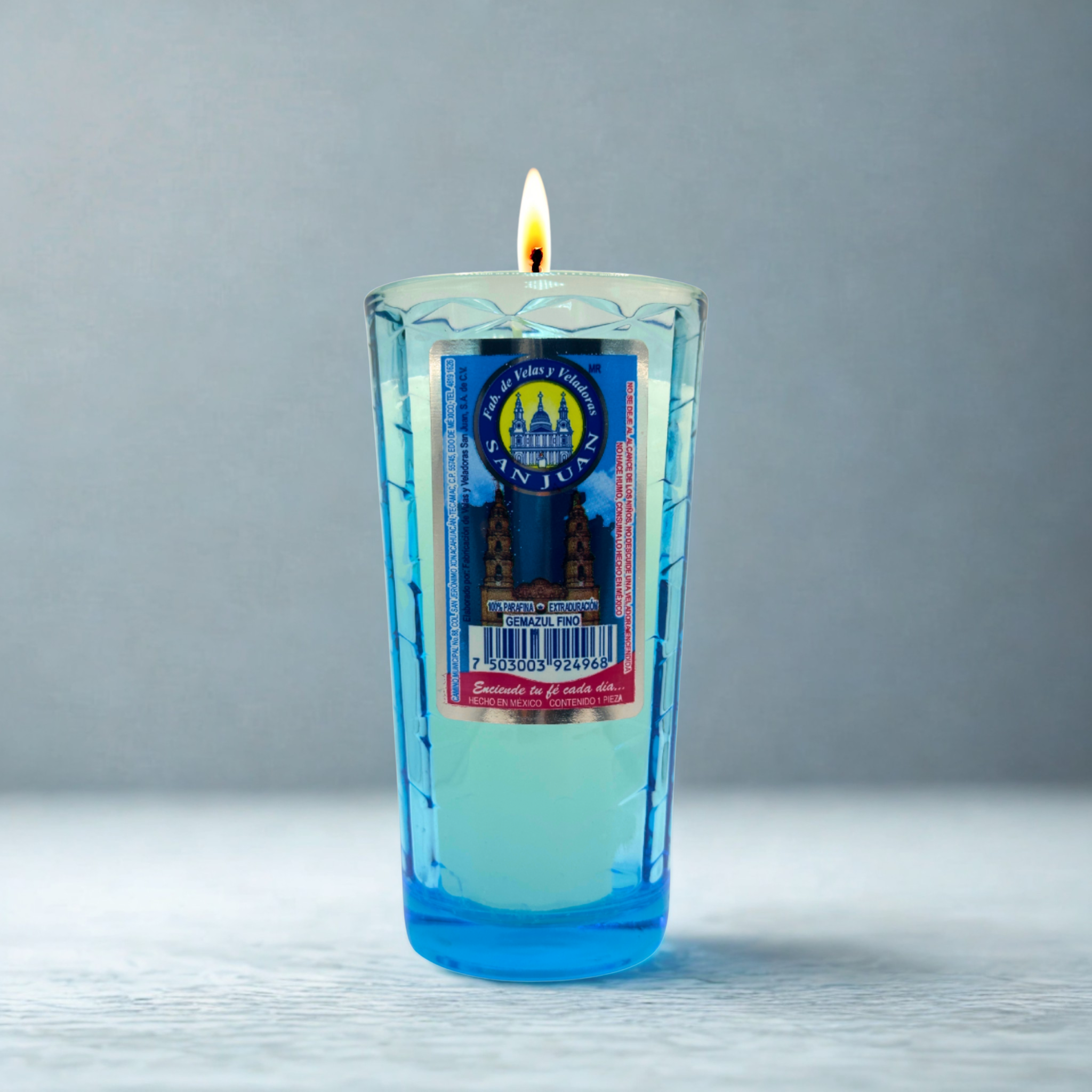 Caja Veladora Gemazul Fino 20 pz VELADORAS SAN JUAN