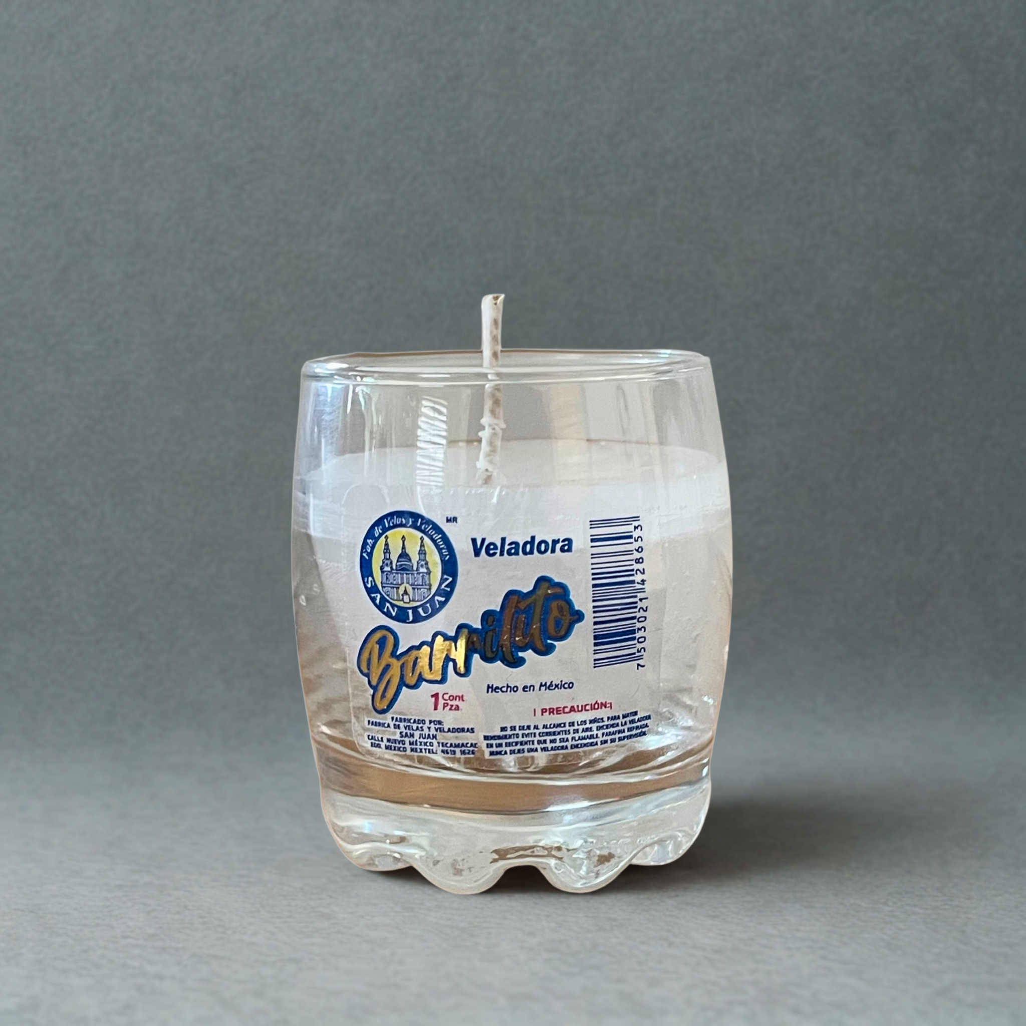 Caja Veladora Barrilito 12 pz VELADORA SAN JUAN