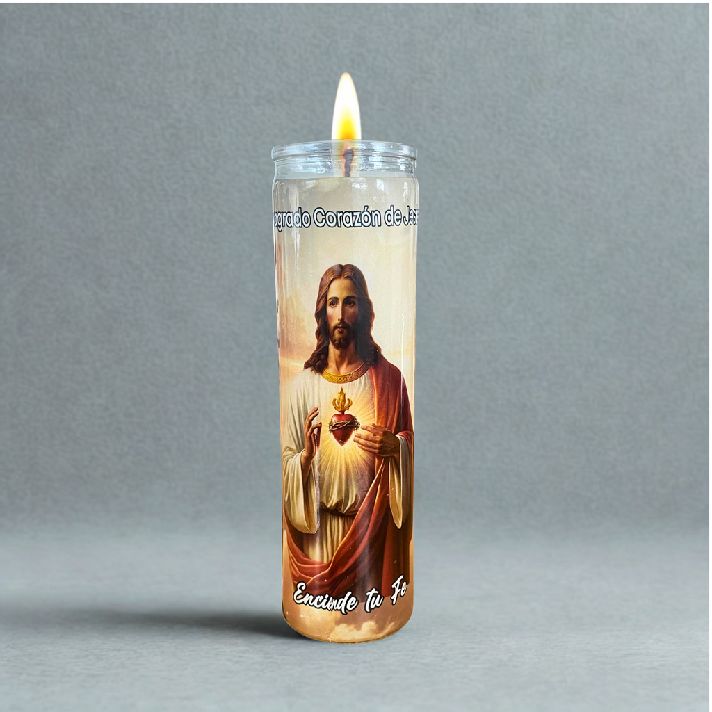 Caja Veladora Vaso 100 Sagrado Corazón 12 pz VELADORA SAN JUAN
