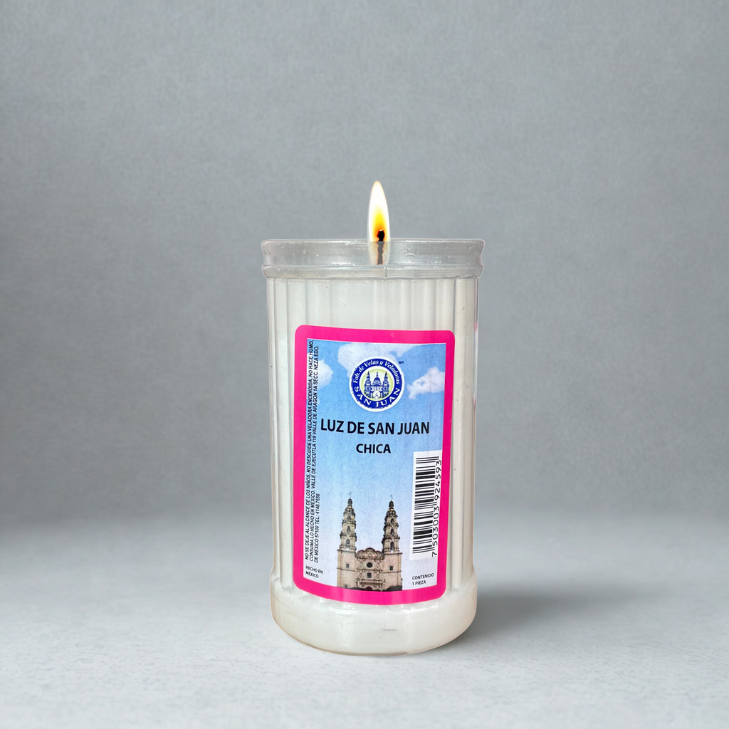 Caja Veladora Luz San Juan Chica 20 pz VELADORAS SAN JUAN
