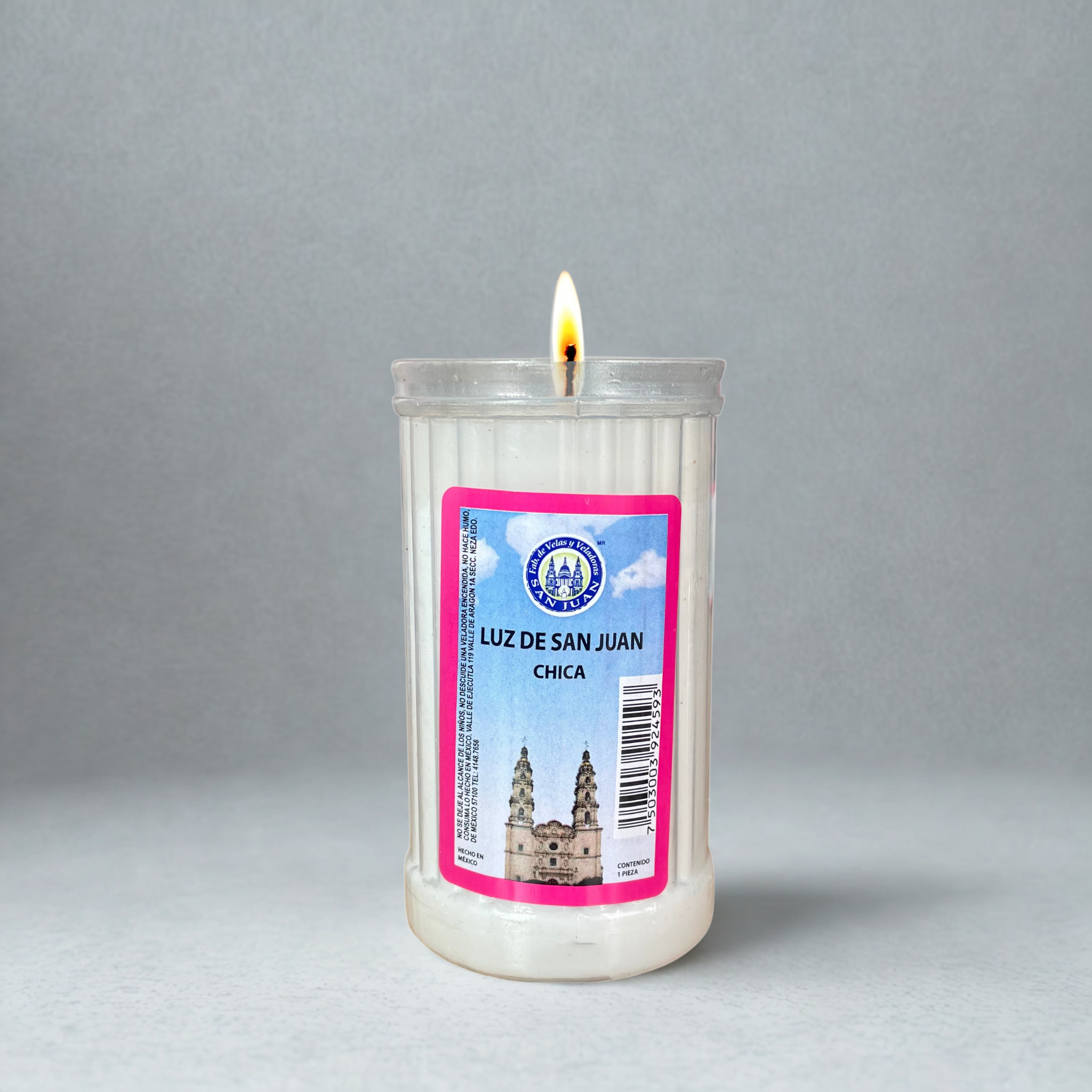 Caja Veladora Luz San Juan Chica 20 pz VELADORAS SAN JUAN