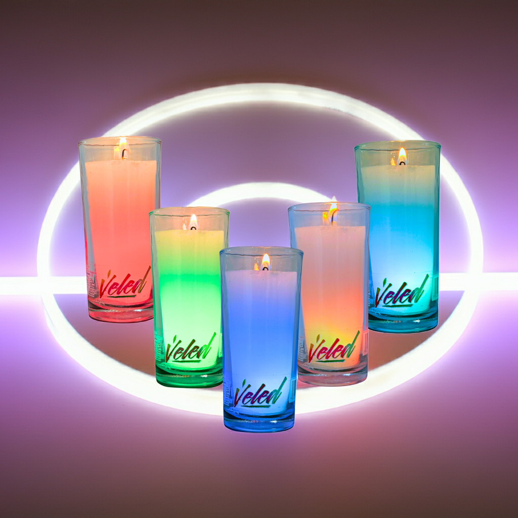 Veled vela de parafina con Tecnología Led | Caja con 6 pzas