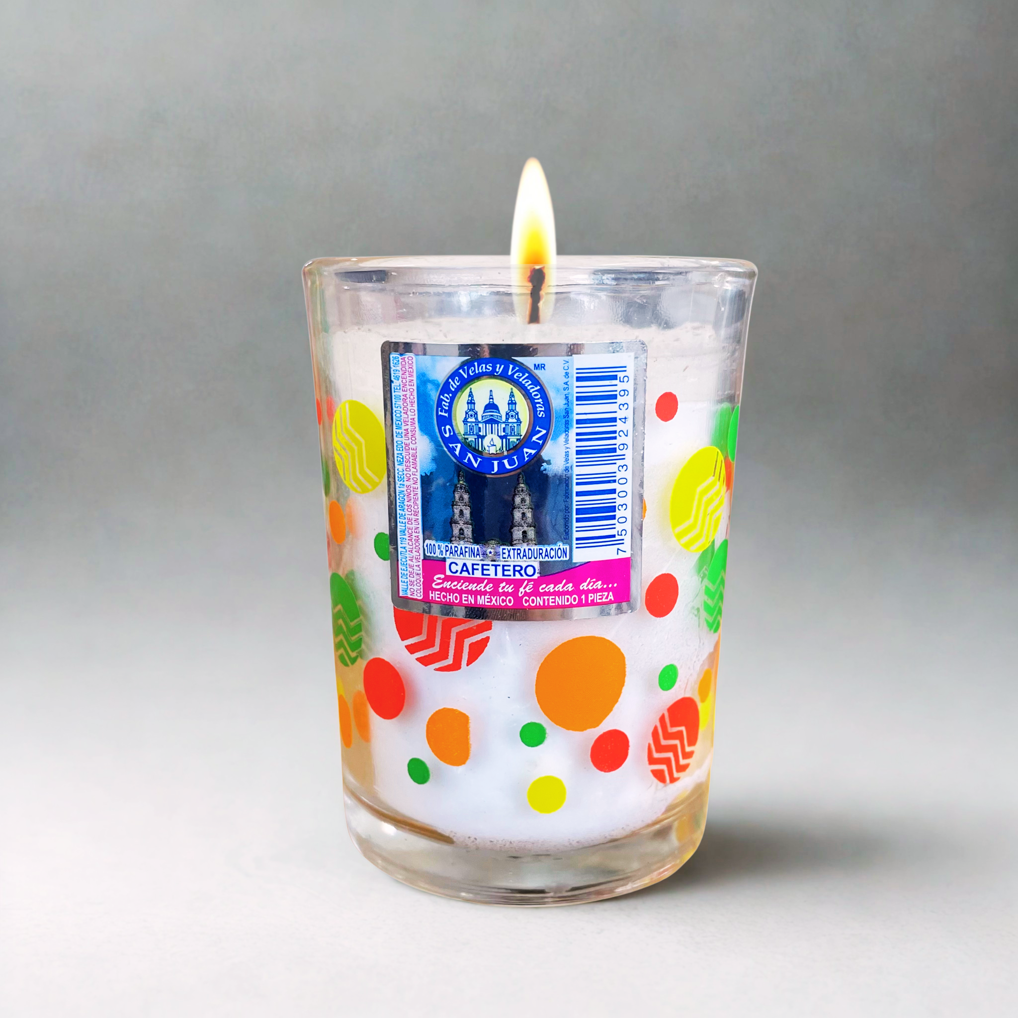 Caja de Veladora Cafetero 20 pz VELADORAS SAN JUAN