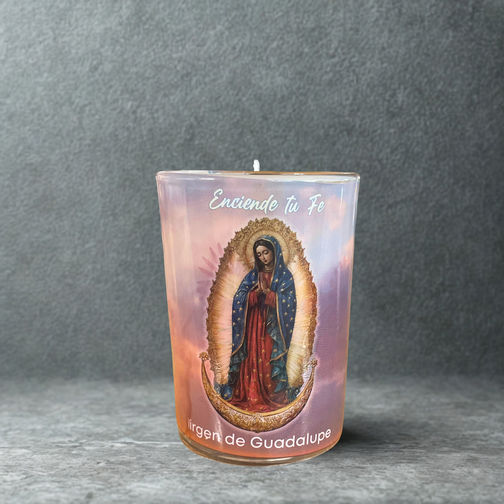 Caja Veladora Cafetero Virgen 20 pz VELADORA SAN JUAN