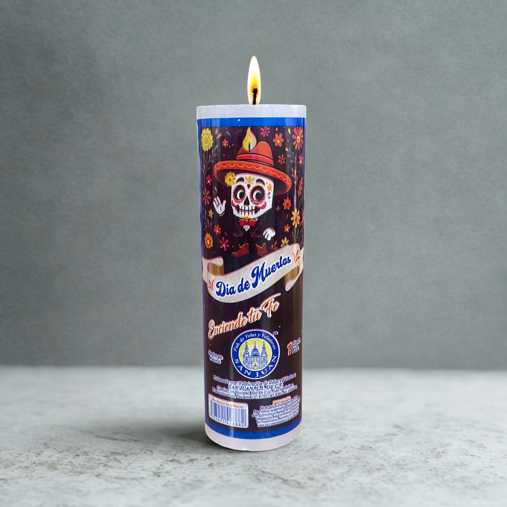Caja Veladora Velón Edición Dia de Muertos 12 pz VELADORA SAN JUAN
