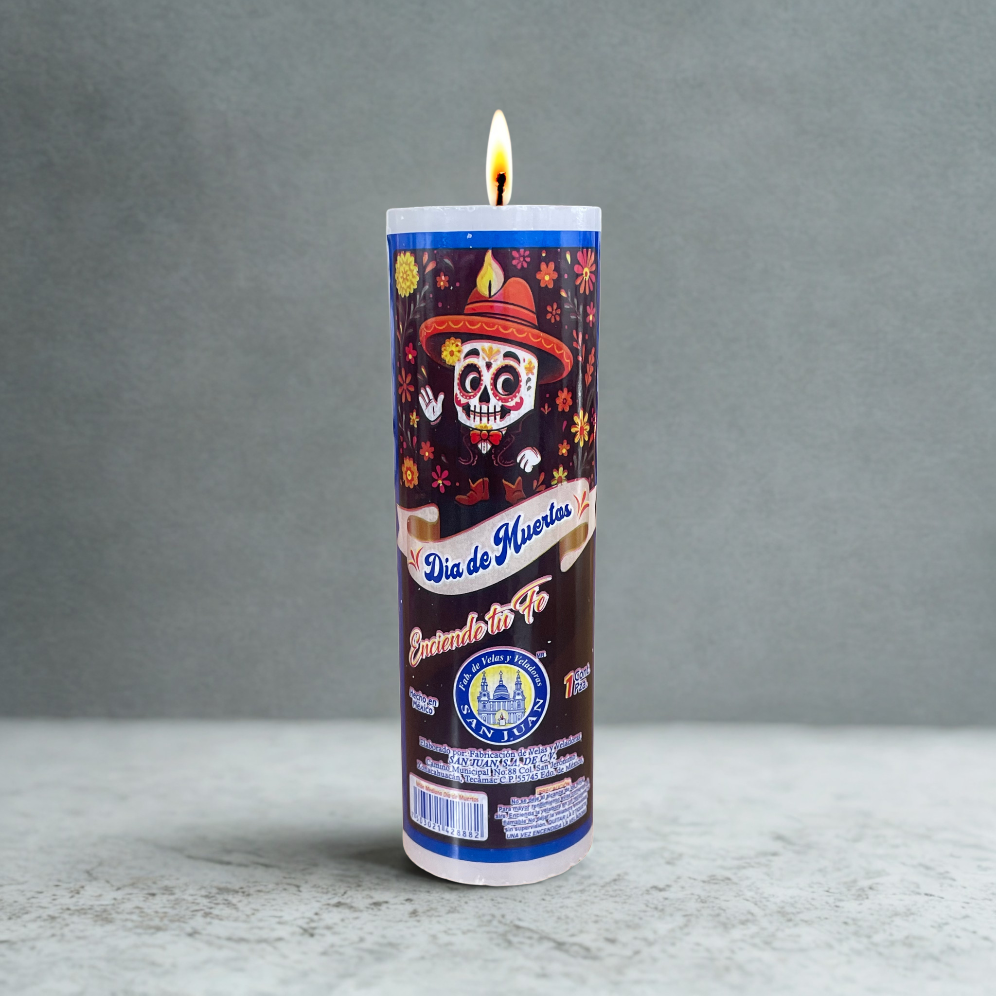 Caja Veladora Velón Edición Dia de Muertos 12 pz VELADORA SAN JUAN