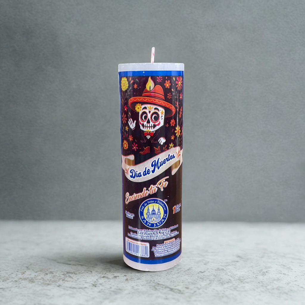 Caja Veladora Velón Edición Dia de Muertos 12 pz VELADORA SAN JUAN