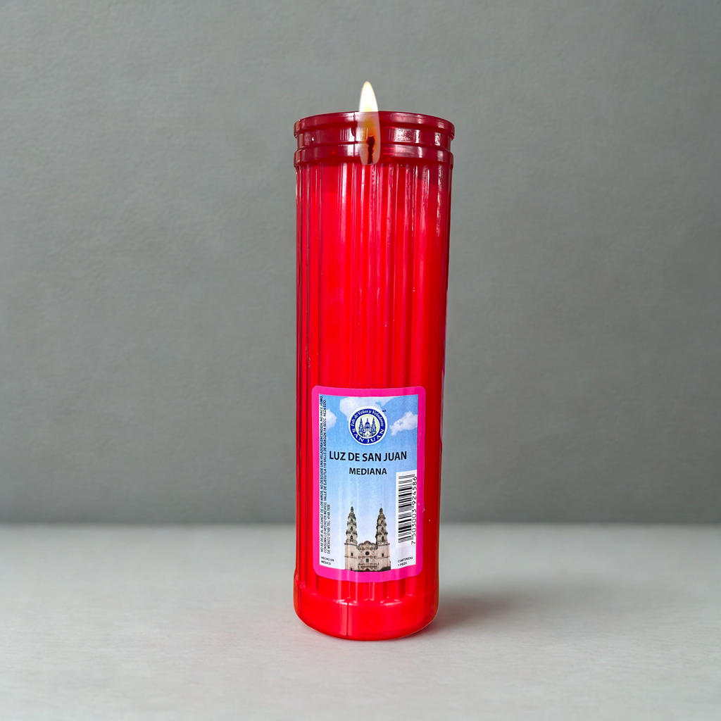 Caja Veladora Luz San Juan Mediana 12 pz VELADORAS SAN JUAN